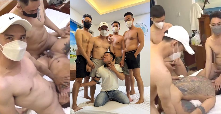 Văn Chiến x 4 anh top dâm