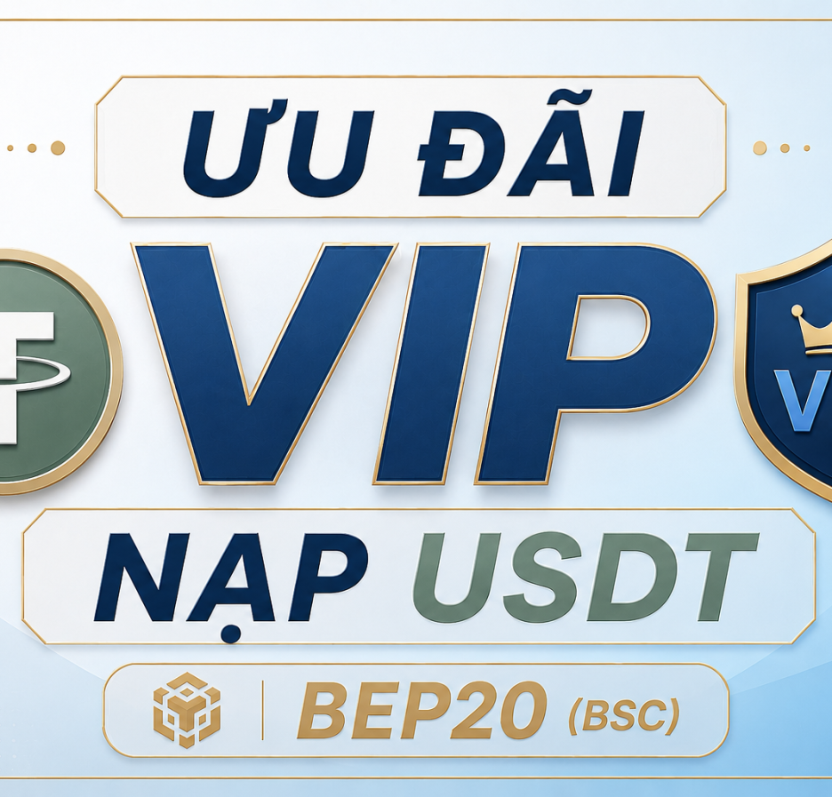 Ưu đãi nạp VIP/điểm bằng USDT